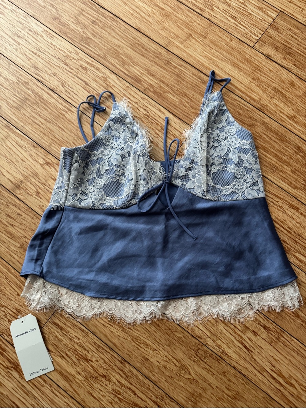 Abercrombie Tie Front Bella Lace Tank